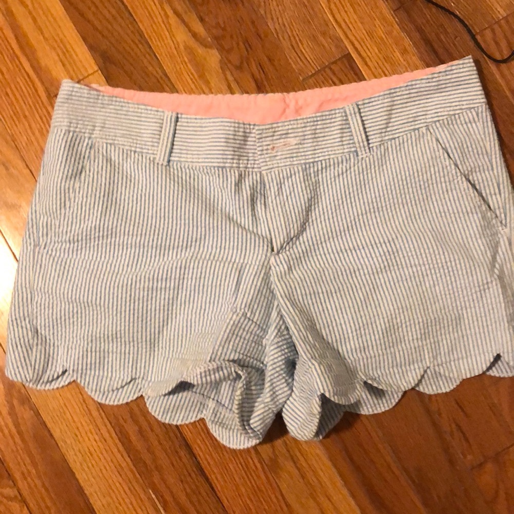 Lilly Pulitzer seersucker buttercup shorts